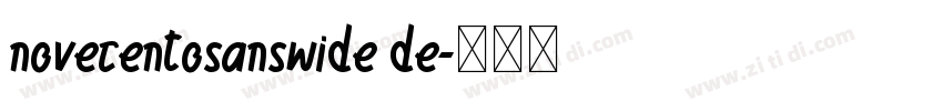 novecentosanswide de字体转换